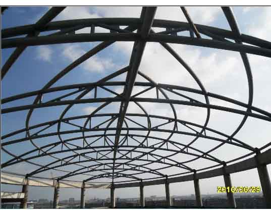 偃师中煤朔州宾馆管桁架工程